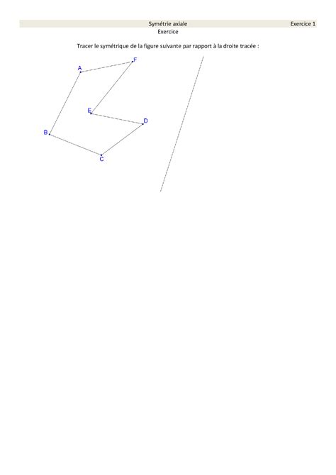 Construire le symétrique d une figure Exercices AlloSchool