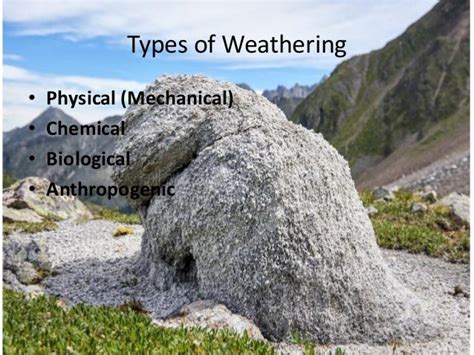 Weathering And Mass Wasting