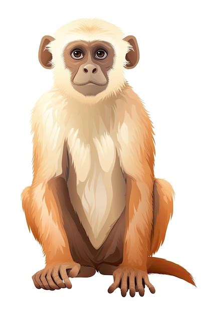 Adesivo Macaco Capuchinho Em Fundo Tansparent Isolado Png Logo