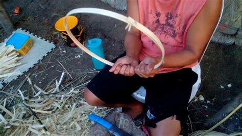 Handicraft How To Make Bamboo Bilao Paano Gumawa Ng Bilao Kawayan