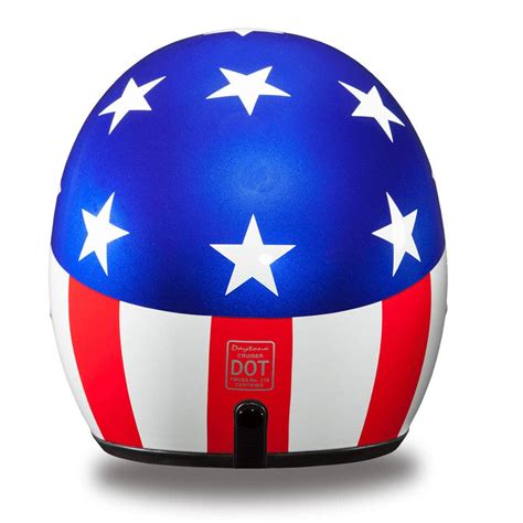 Captain America Patriotic 3/4 Shell Motorcycle Helmet – Military Republic