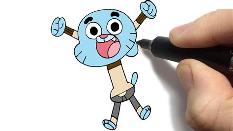 C Mo Dibujar A Gumball El Asombro Mundo De Gumball Paso A Paso Youtube