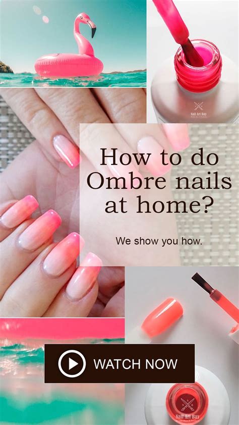 Ombre Gel Nails Diy Ombre Gel Polish Pink Ombre Nail Art Umbre Nails