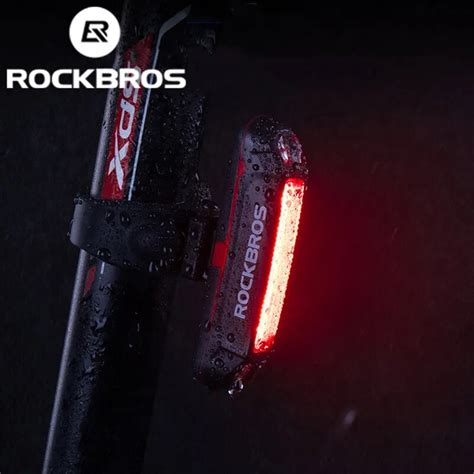 Rockbros Bicicleta Luz Trasera Impermeable Led Usb Recargable Bicicleta