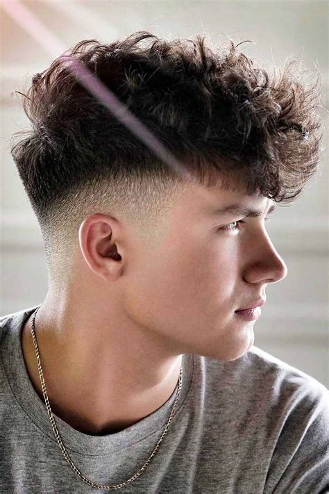 Curly Hair Fade Mid Fade Haircut Faded Hair Curly Hair Fade