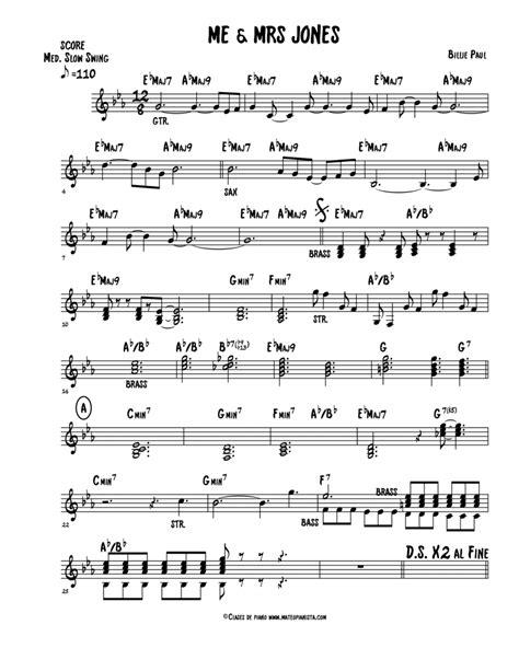 Me And Mrs Jones By Michael Buble Easy Piano Digital Sheet Music Sheet Music Plus