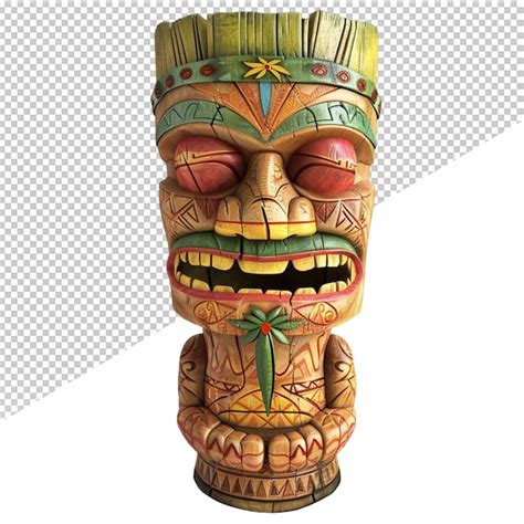 Premium Psd Tiki Masks Hawaiian