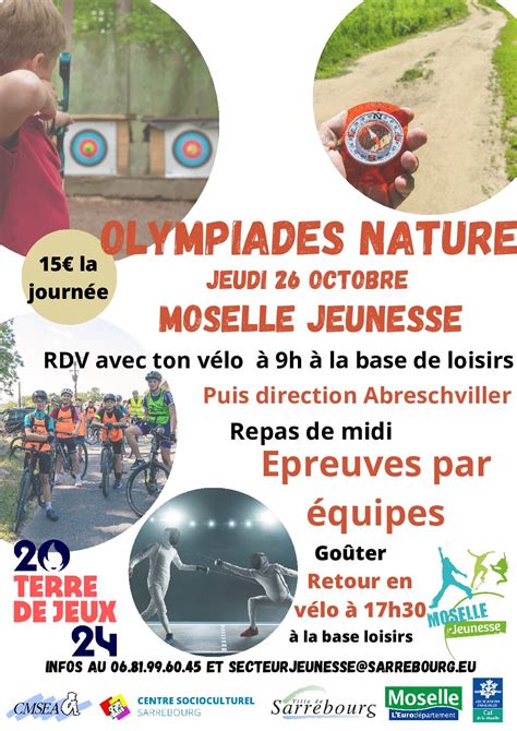 Olympiades Nature Centre Socio Culturel De Sarrebourg