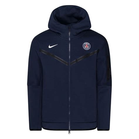 Paris Saint Germain Hoodie Nsw Tech Fleece Midnight Navy White