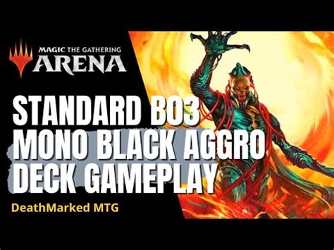 Magic The Gathering Arena Standard B Ranked Gameplay With Mono Black