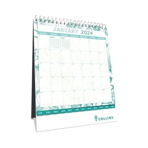 Collins Tara Desk Calendar Month To View 2024 TADC 24 TADC 24