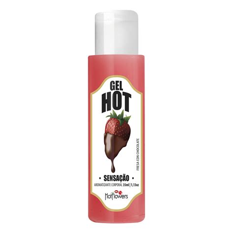 Gel Aromatizante Hot Morango Ml Hot Flowers Hot Sul Distribuidora