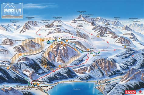 Dachstein Glacier Piste Map Trail Map