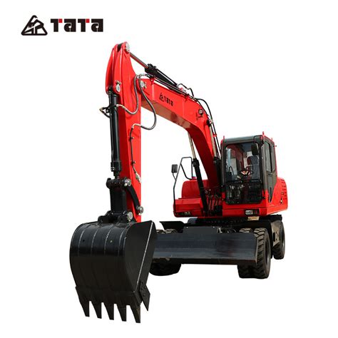 Tata Small Mini Hydraulic Wheel Digger Machine 9 Ton Backhoe Wheel