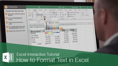 How To Format Text In Excel Customguide