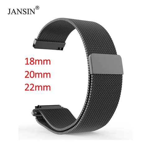 18mm 20mm 22mm Universal Milanes Loop Strap Watchbands Smart Watch