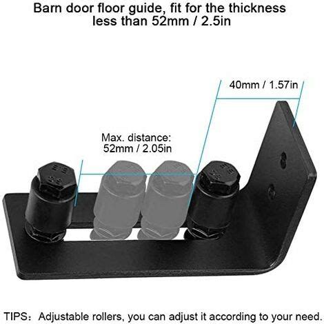 Guide De Plancher De Porte De Grange R Glable Guide De Rouleau De