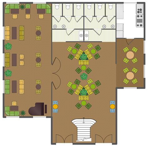 Cafe And Restaurant Floor Plan Solution Restaurant