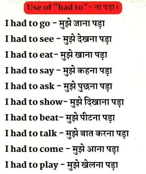 Daily Vocabulary English To Hindi Artofit