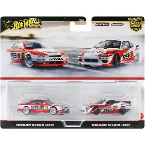 Hot Wheels Premium Car Culture 2 Pack Nissan 240sx S14 And Nissan Silvia S15 Nissan Silvia