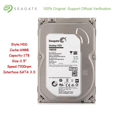 Seagate Disco Duro St Dm De Gb Hdd Interno De Pulgadas