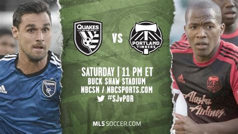 San Jose Earthquakes Vs Portland Timbers Mls Match Preview