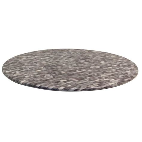 Plateau De Table Rond X H Mm Topalit Brique Grise Ligne