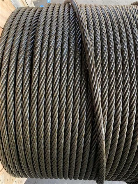 6 26sw FC Steel Wire Rope Ungalvanized Yellow Oil Fiber Core Sisal Core