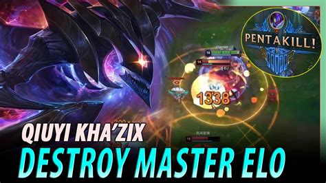 Qiuyi Kha Zix How To Destroy Master Elo Kha Zix Vs Lee Sin Youtube