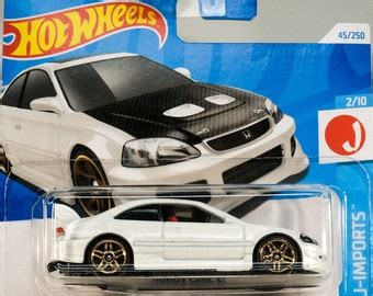 Hot Wheels Honda Civic Si Black HW Factory Fresh Perfect Birthday Gift Rare Miniature
