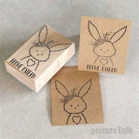 Stempel Hase Frohe Ostern Stempel Plotterdateien Karten