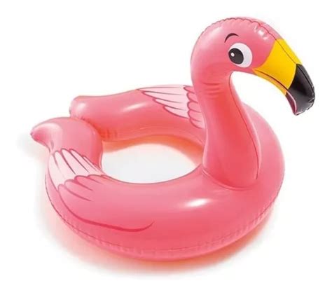 Intex Salvavidas Inflable Animalitos Color Rosa Diseño Flamingo