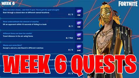 How To Easily Complete All Week 6 Quests In Fortnite Chapter 4 Season 4 Full Guide Youtube