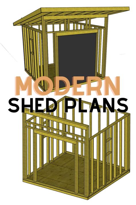 Modern Shed Ideas (Free Plans!) | Modern shed, Custom sheds, Free shed ...