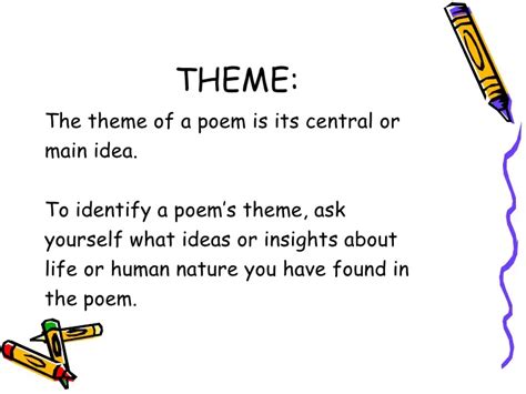 Themes Of A Poem