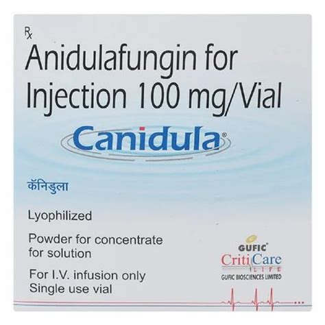 Anidulafungin Mg Injection Vial Treatment Severe Fungal