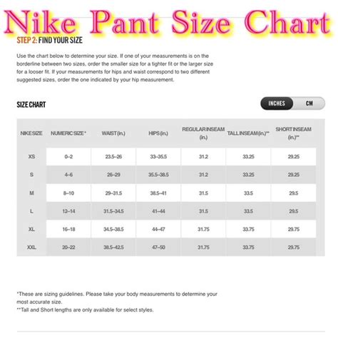 Nike Men S Big And Size Chart - Ponasa