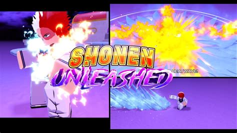 Todoroki Showcase In New Roblox Anime Game Shonen Unleashed Youtube