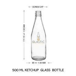 Transparent 500 Ml Ketchup Glass Bottle For Home At Rs 8 Piece In