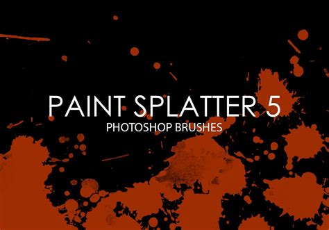 15 Incomparable Paint Splatter Photoshop Brushes You Can Get It Without