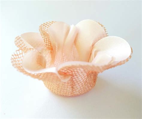 Forminhas Doces Flor Dupla Tela E Tecido Rosa Nude Elo