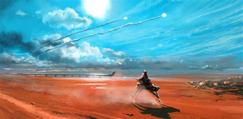 Artstation Desert Rider Gergely Fejervary