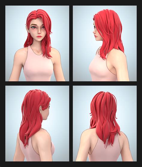 Geometry Nodes Stylized Hair - Blender Tests - Blender Artists Community