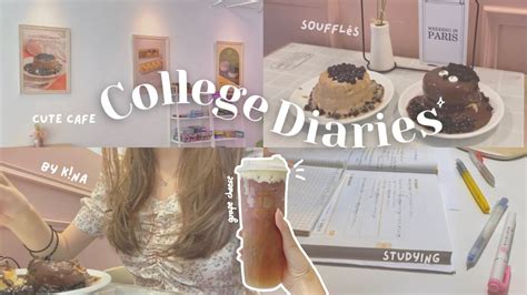 Productive Uni Diaries Study Vlog Aesthetic Cute What I Eat