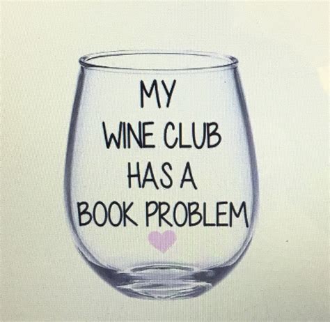 Book Club Wine Glass. Book Club Gift. Wine Club Wine Glass. Book Club Glass. Book Wine Glass. - Etsy