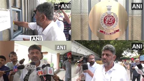 KPCC Chief DK Shivakumar Arrives At ED Office In Delhi Oneindia