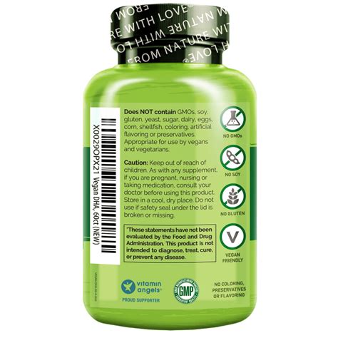 Vegan Dha Supplement Omega 3 From Algae Naturelo Premium Supplements