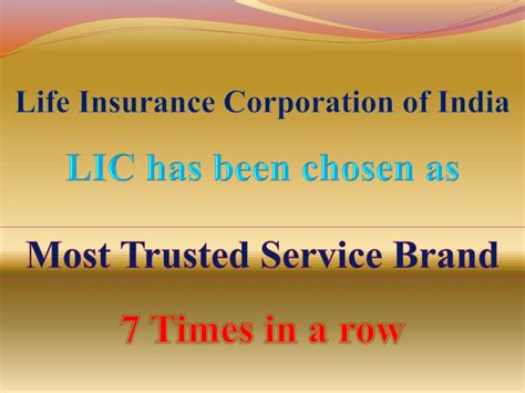 Ppt Life Insurance Corporation Of India Powerpoint Presentation Free