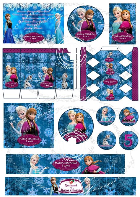 Fa A Voc Personalizados Kit Festa Digital Frozen