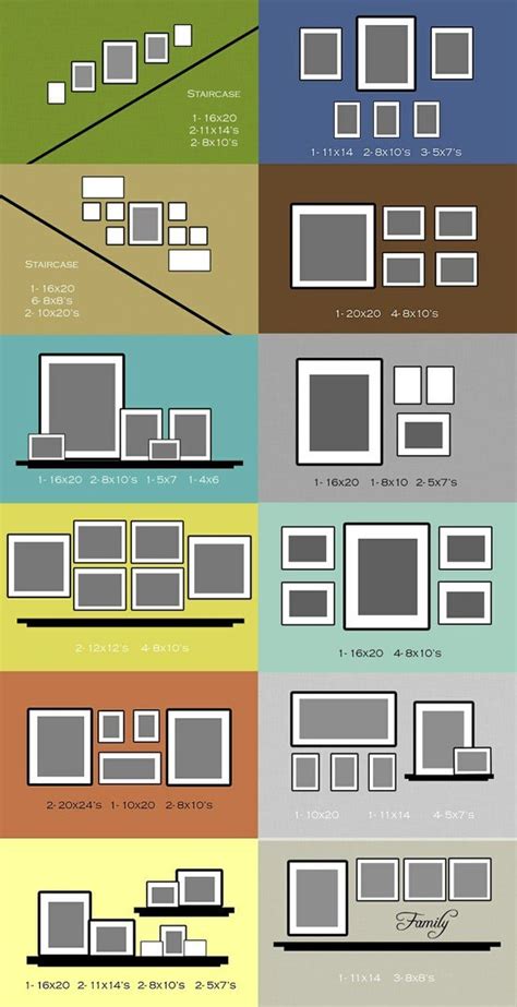 How To Arrange 4 Different Size Pictures On A Wall Examples At Russell